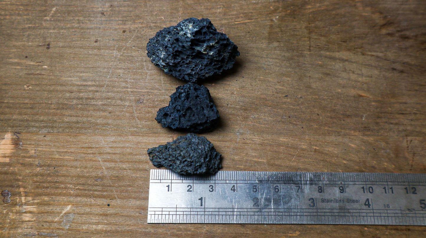 Black Lava Rock Small 2-4cm  (UK Delivery Only) - Terrarium Designs