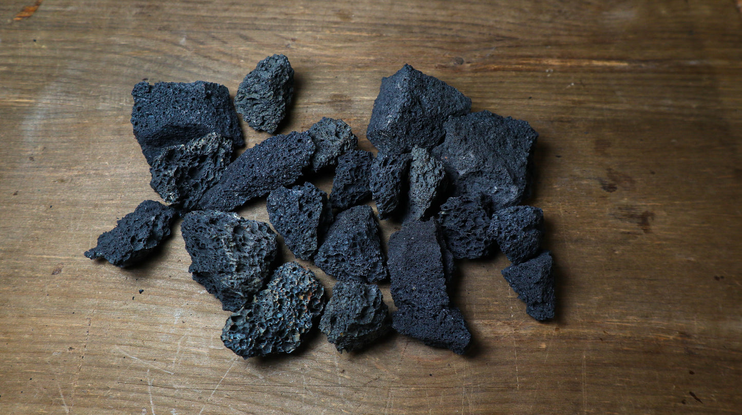 Black Lava Rock Small 2-4cm  (UK Delivery Only) - Terrarium Designs