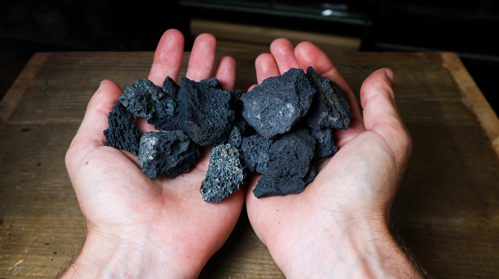 Black Lava Rock Small 2-4cm  (UK Delivery Only) - Terrarium Designs