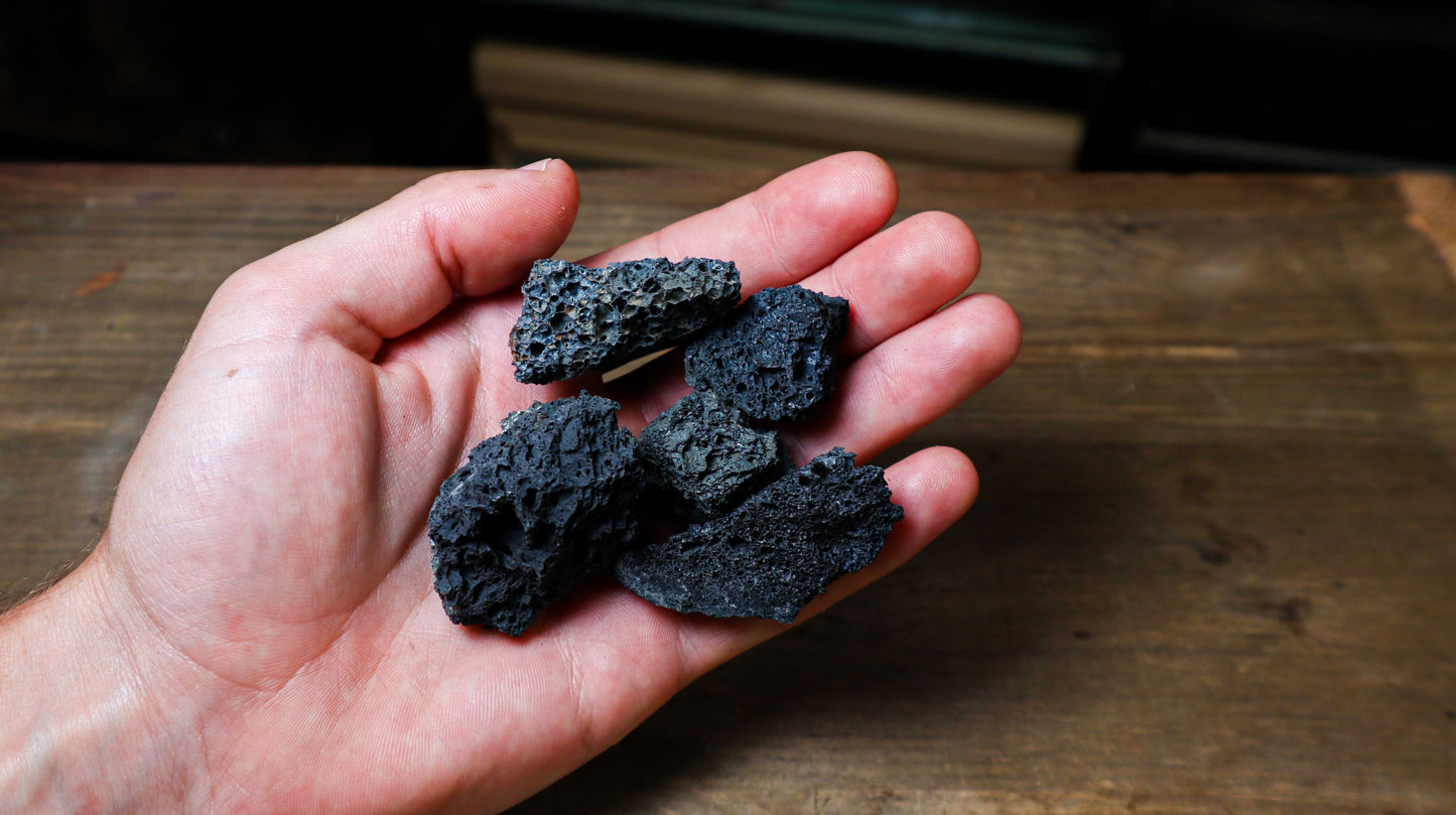 Black Lava Rock Small 2-4cm  (UK Delivery Only) - Terrarium Designs